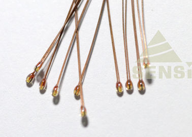 NTC Thermistor เทอร์โมมิเตอร์แบบ Radial Glass สำหรับการตรวจวัดอุณหภูมิ Delicacy สูง