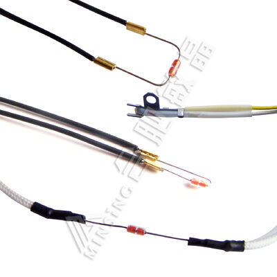 กล๊าสแคปซูล NTC ธอร์มิสเตอร์ความแม่นยํา จริงๆ 100K 3950K, -40 ° C ~ 250 ° C ราคาที่สามารถแข่งขันได้สําหรับการซื้อจํานวนมาก